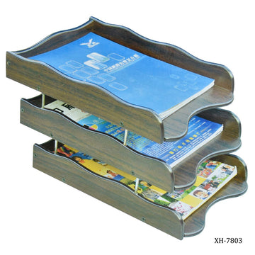 Wooden File Tray Three Layers XH-7803