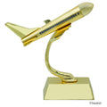 jags-mumbai Office Display Stands Desktop Top Air Craft With Stand Gold