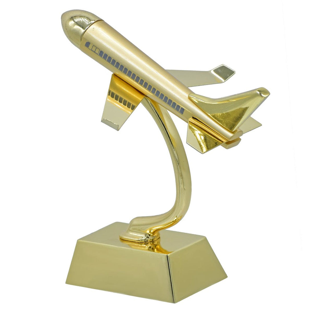 jags-mumbai Office Display Stands Desktop Top Air Craft With Stand Gold