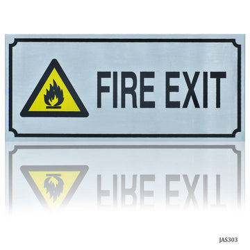 Jags Aluminum Sticker 3.5X8 Fire Exit