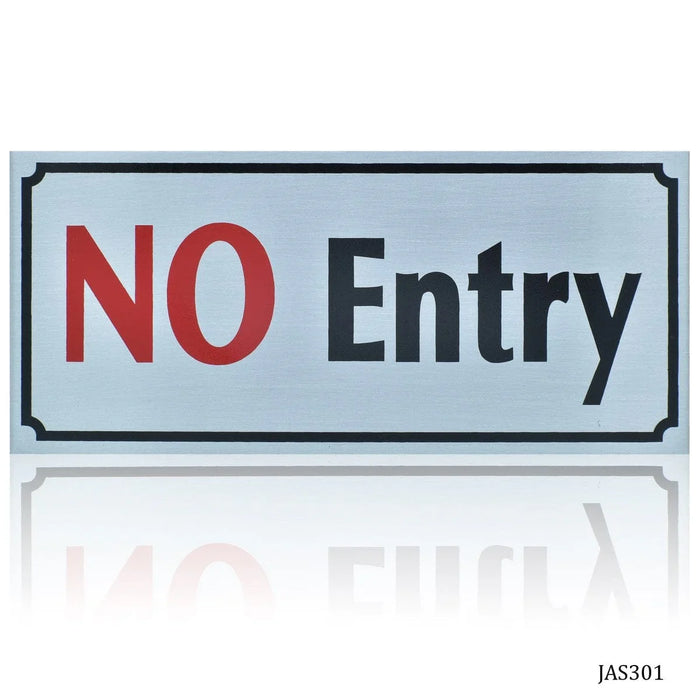 Jags Aluminum Sticker 3.5X8 NO Entry