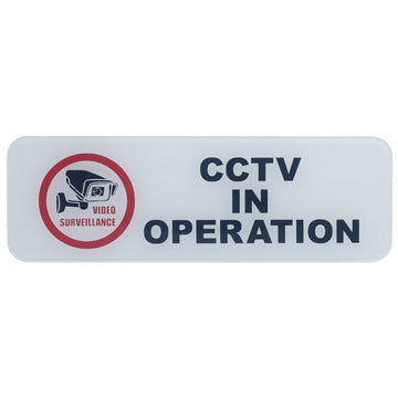 Sticker White CCTV In Operation