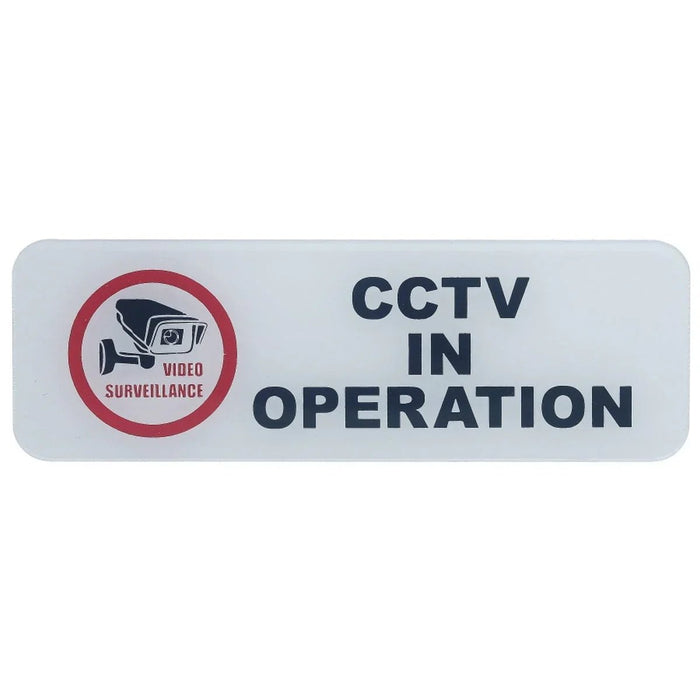 Sticker White CCTV In Operation