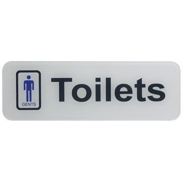 Sticker White Gents Toilets