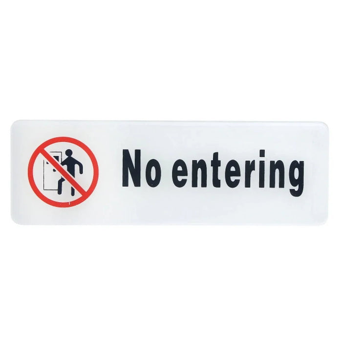 Sticker White No Entering SWNE