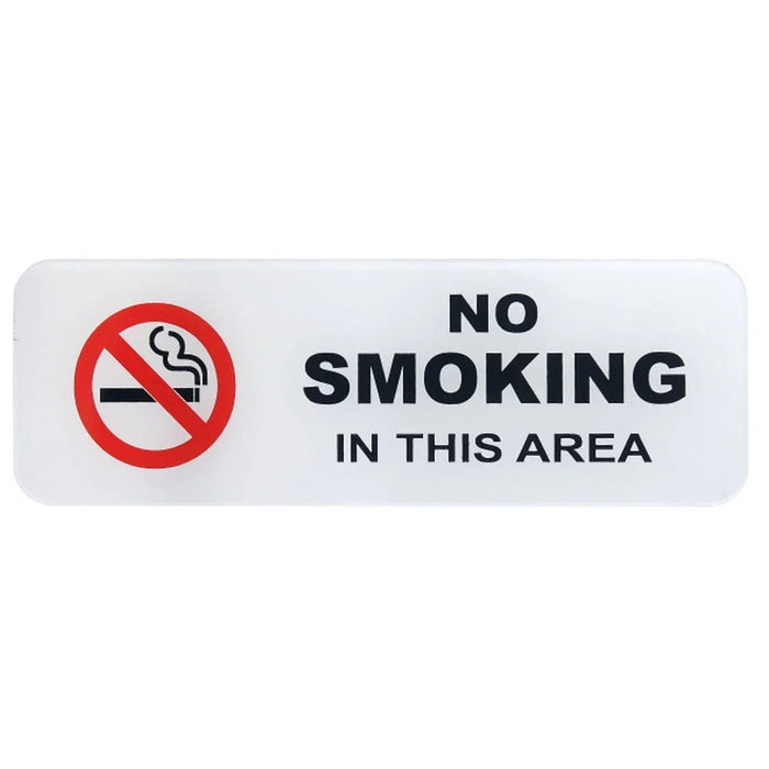 Sticker White No Smoking In This Area SWNSITA
