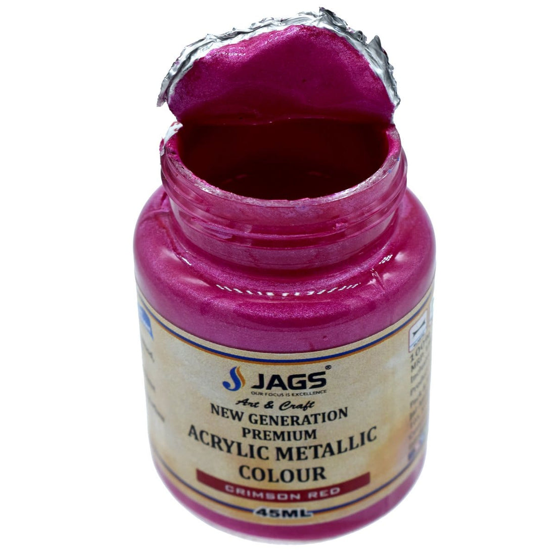 jags-mumbai Paint & Colours Acrylic Metallic Col 45Ml Crimson Red Code 502 AMC401