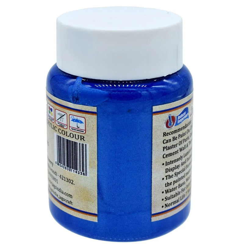 jags-mumbai Paint & Colours Acrylic Metallic Col 45ml Ultra MariBlue 504 AMC405