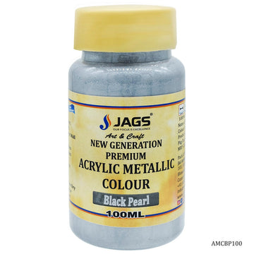 jags-mumbai Paint & Colours Acrylic Metallic Col Black Pearl 109 AMCBP100