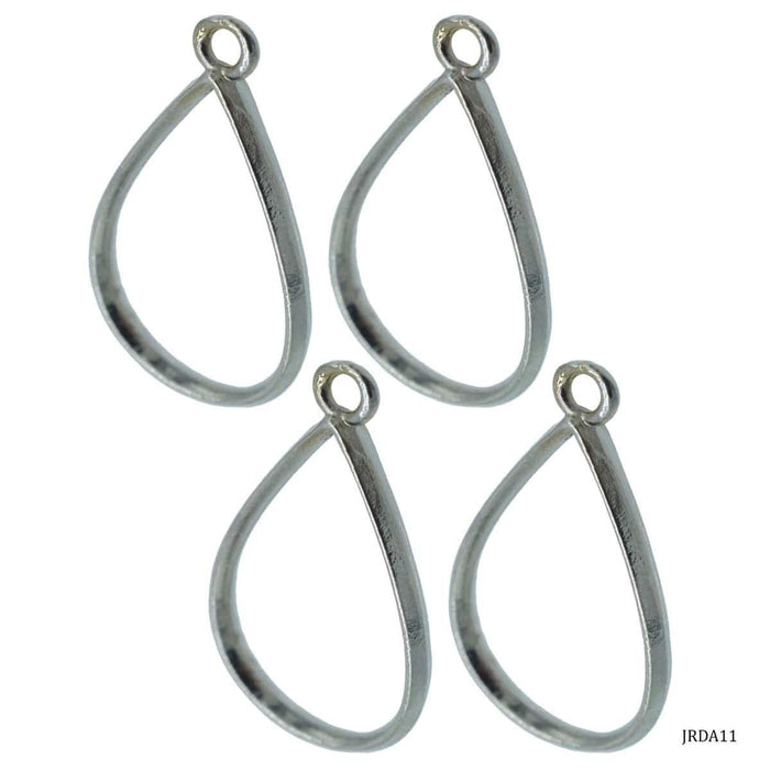 Bezels frames for Resin (Pack of 4)- Silver Droplet