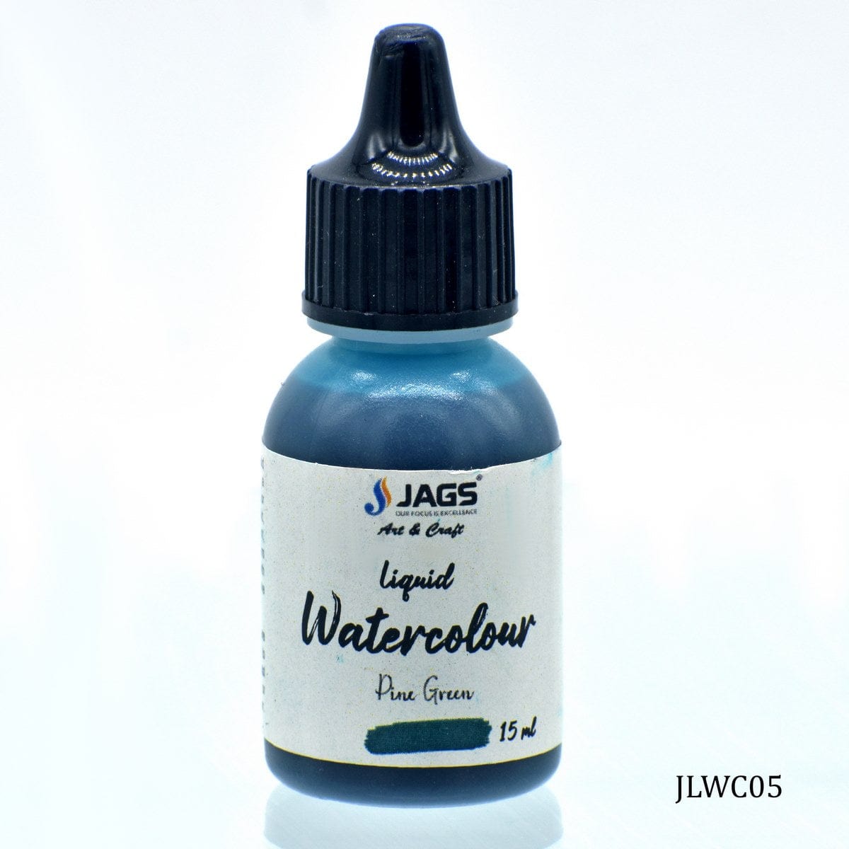 jags-mumbai Paint & Colours Jags Liquid Watercolour 15ML Pine Green JLWC05