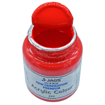 Jags Premium Acrylic Colour 45ML Red