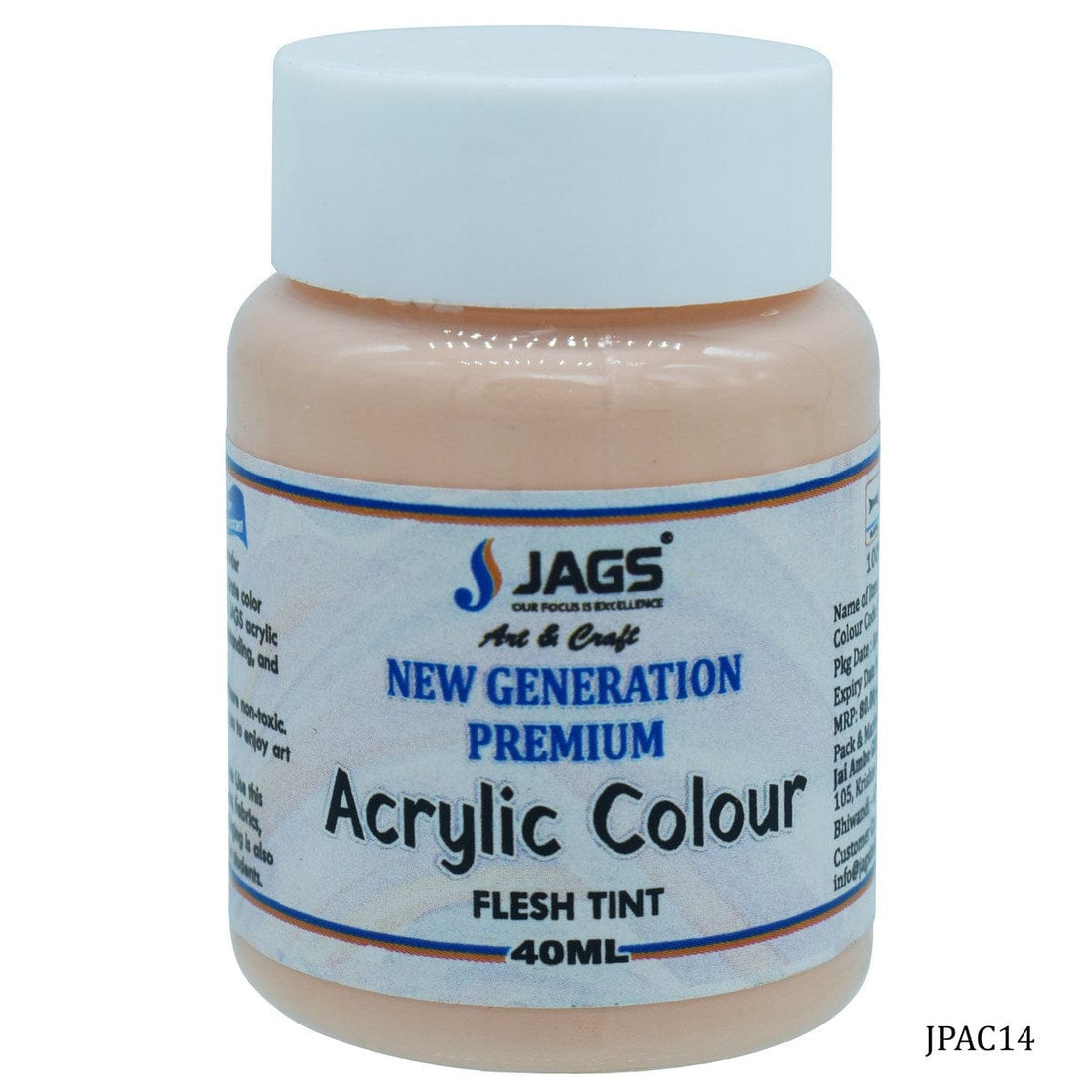 jags-mumbai Paint & Colours Jags Premium Acrylic Colour Paint Flesh Tint JPAC14