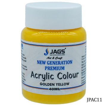 jags-mumbai Paint & Colours Jags Premium Acrylic Colour Paint Golden Yellow JPAC11