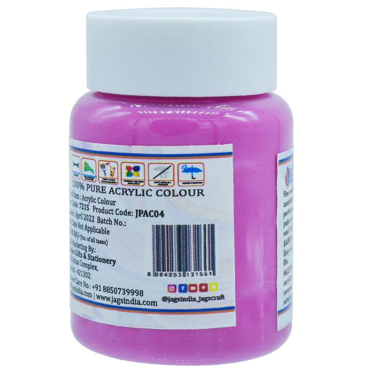 jags-mumbai Paint & Colours Jags Premium Acrylic Colour Paint Magenta