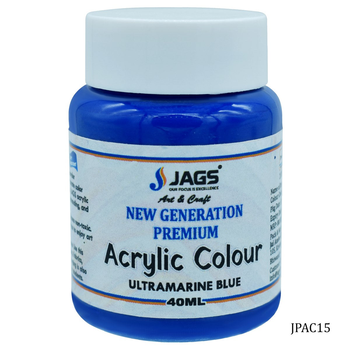 jags-mumbai Paint & Colours Jags Premium Acrylic Colour Paint Ultra Blue JPAC15