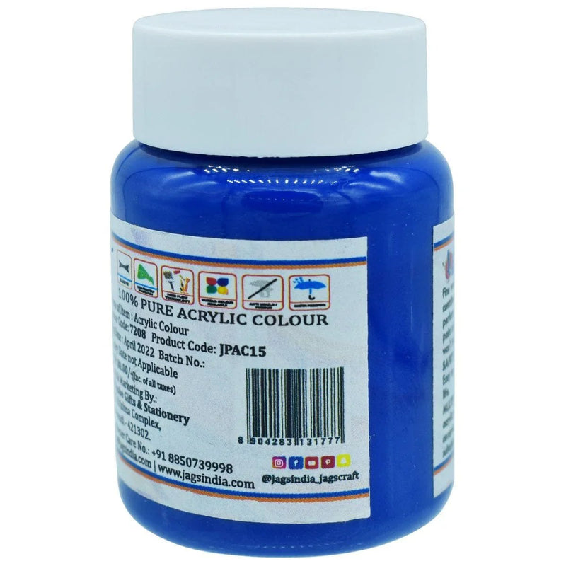 jags-mumbai Paint & Colours Jags Premium Acrylic Colour Paint Ultra Blue JPAC15