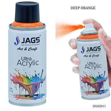 jags-mumbai Paint & Colours Jags Spray Ultra Acrylic 150ml Deep Orange 2011