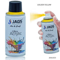 jags-mumbai Paint & Colours Jags Spray Ultra Acrylic 150ml Golden Yellow 1023