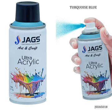 jags-mumbai Paint & Colours Jags Spray Ultra Acrylic 150ml Turquoise blue: Precision and Performance in Every Spray