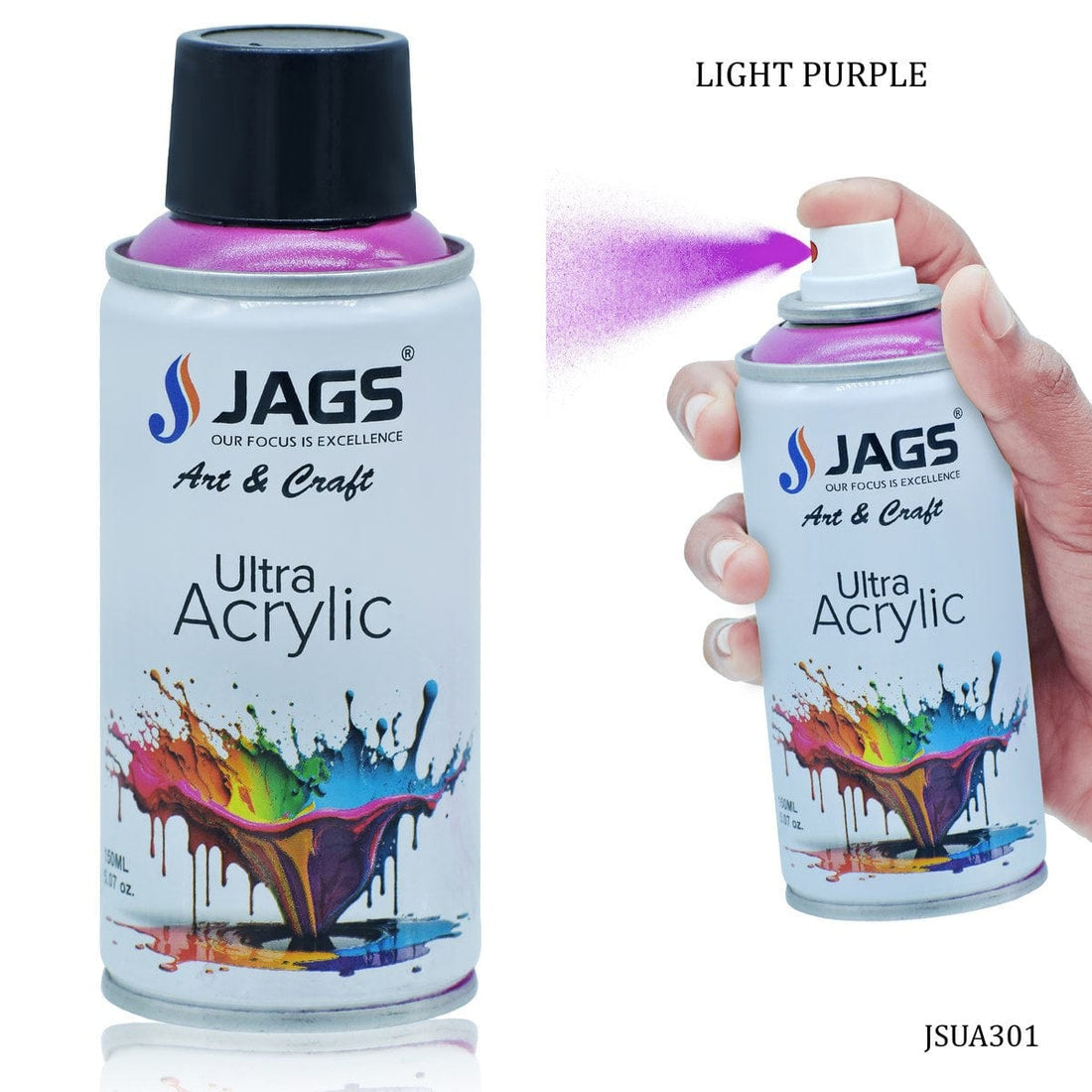 jags-mumbai Paint & Colours Light Purple Ultra Acrylic Spray 150ml