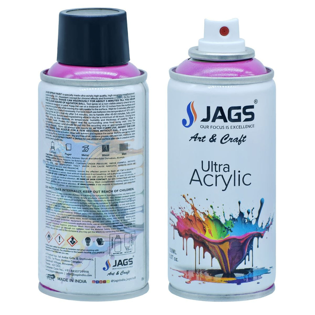 jags-mumbai Paint & Colours Light Purple Ultra Acrylic Spray 150ml