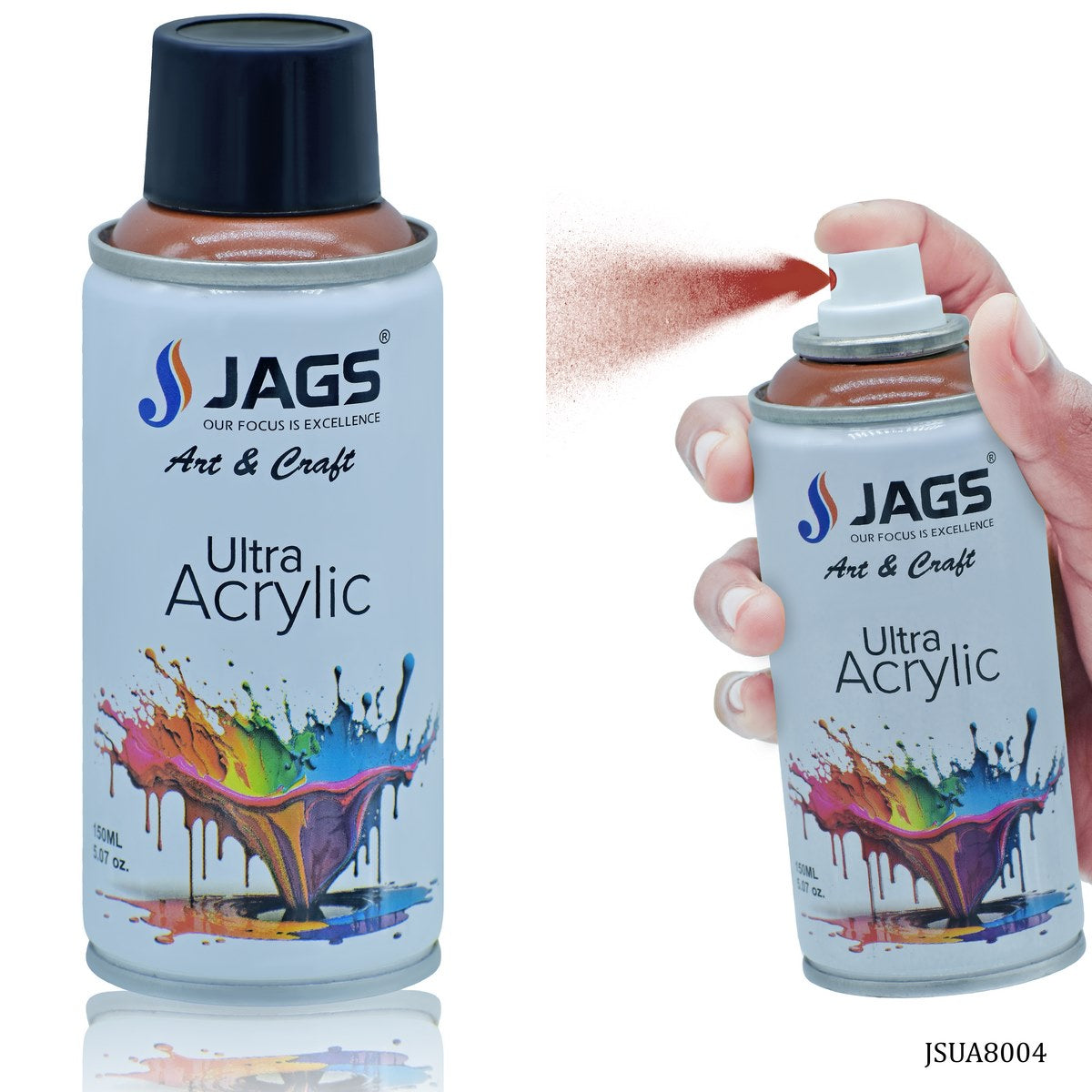 jags-mumbai Paint & Colours Premium Signal Brown Acrylic Spray Paint - 150ml Ultra Coverage