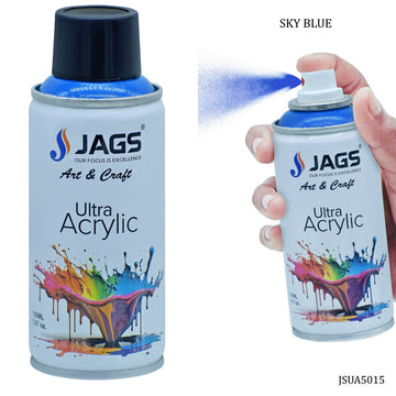 jags-mumbai Paint & Colours Premium Sky Blue Acrylic Spray Paint - 150ml Ultra Coverage