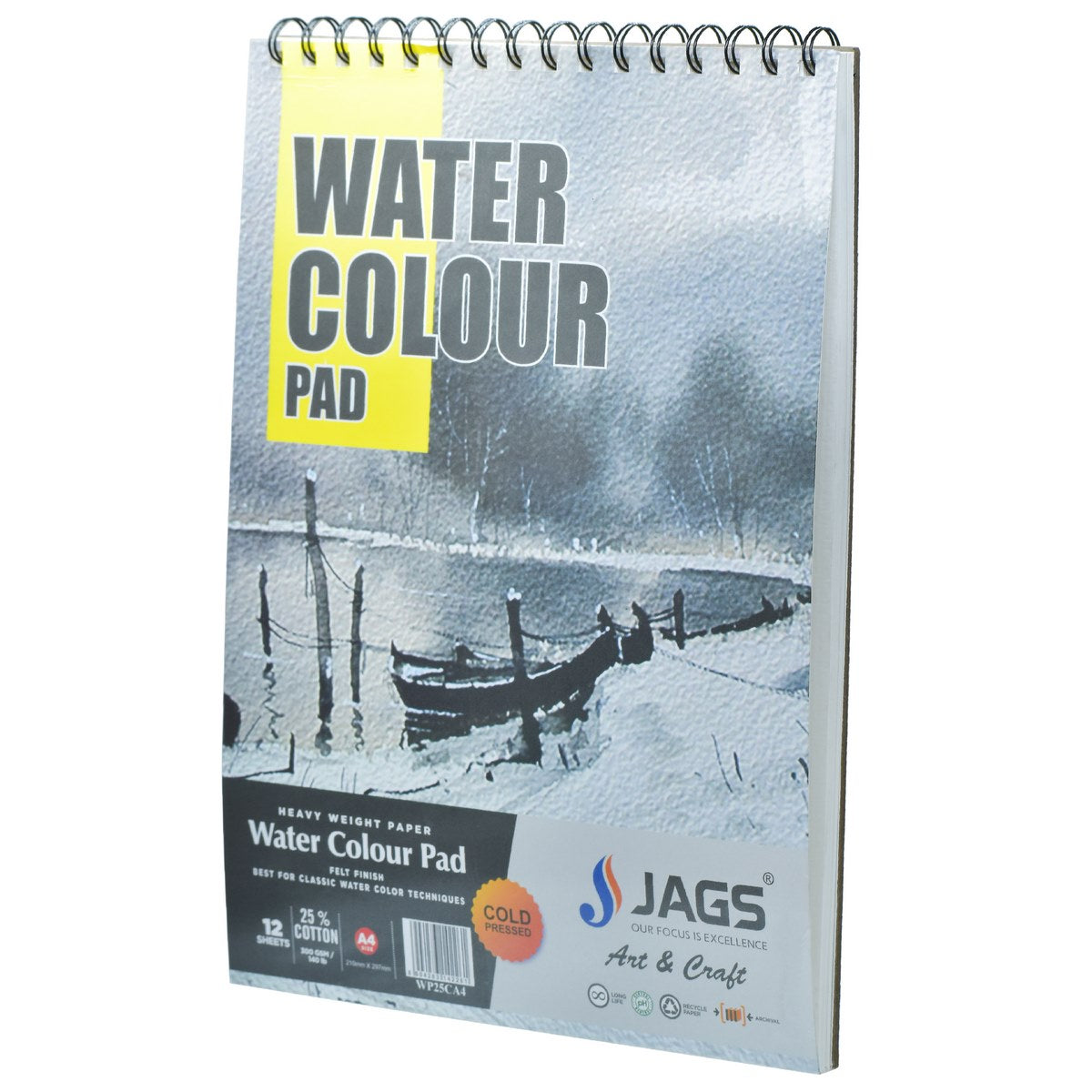 jags-mumbai Paint & Colours Watercolor pad 25 % cotton Contain 1 Unit2 sheet 300Gsm