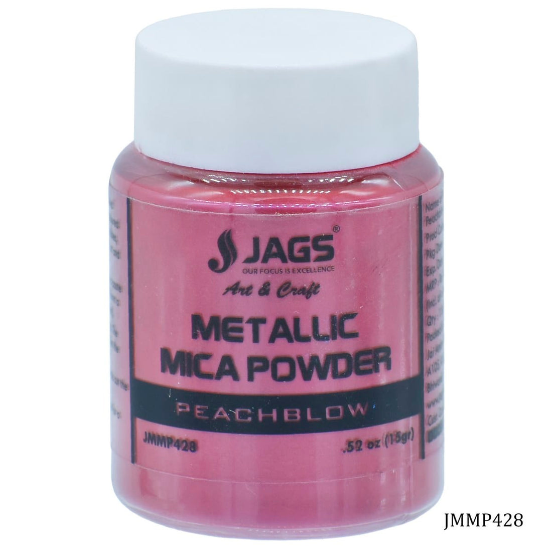 jags-mumbai Painting Palette Jags Metallic Mica Powder  15Gms Peachblow JMMP428