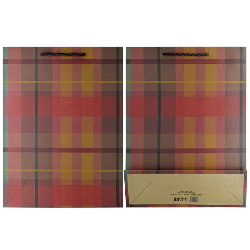 jags-mumbai Paper Bags Eco Friendly Paper Bag Big 14.3X10.7 Square EFPBB15 Pack of 10 Pcs