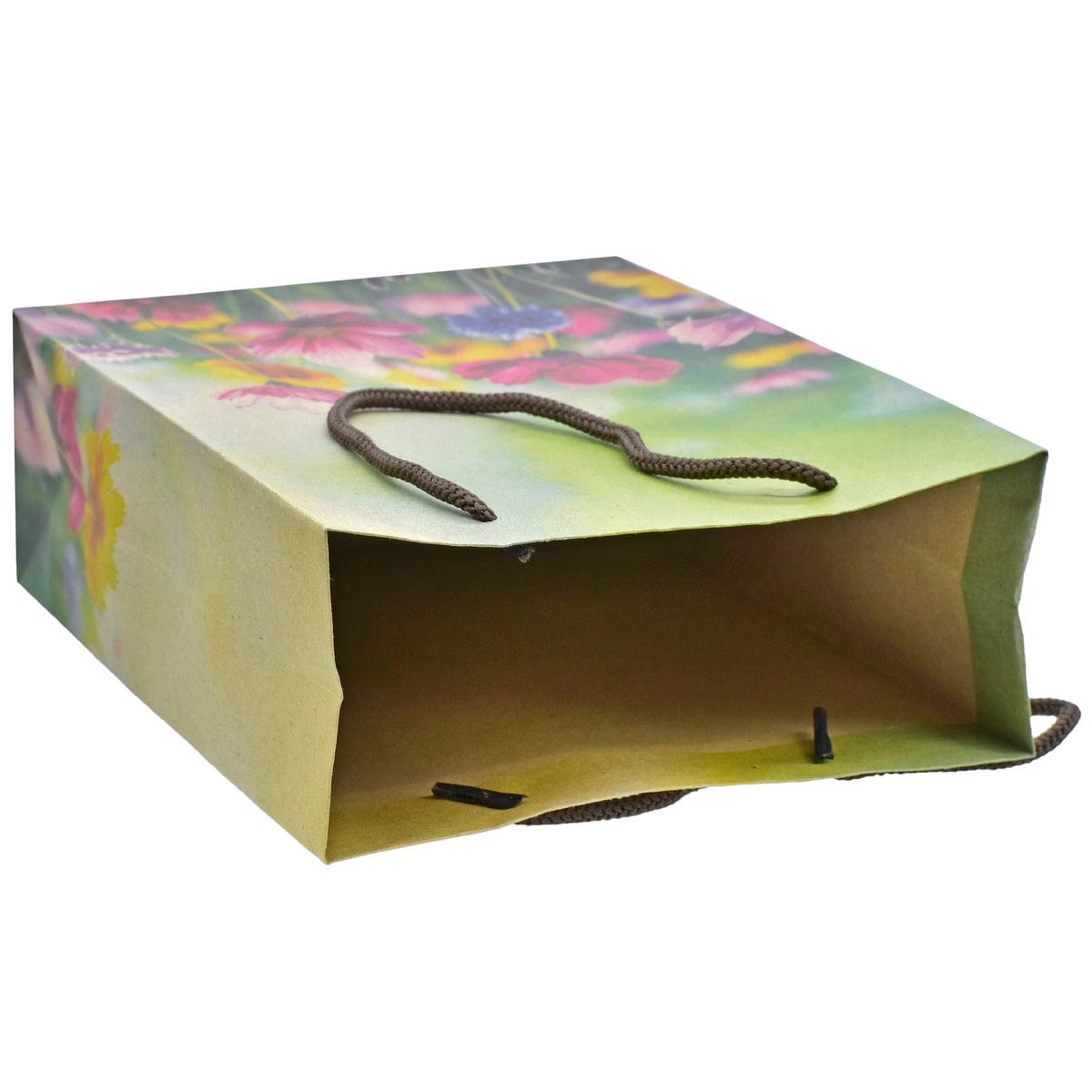 jags-mumbai Paper Bags Eco Friendly Paper Bag Small 9.6X7.2 Flower EFPBS04 Pack of 12 pcs