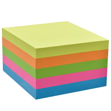 Jags Neon Color Paper Cube Pad 250 Sheets 3x3 Inch