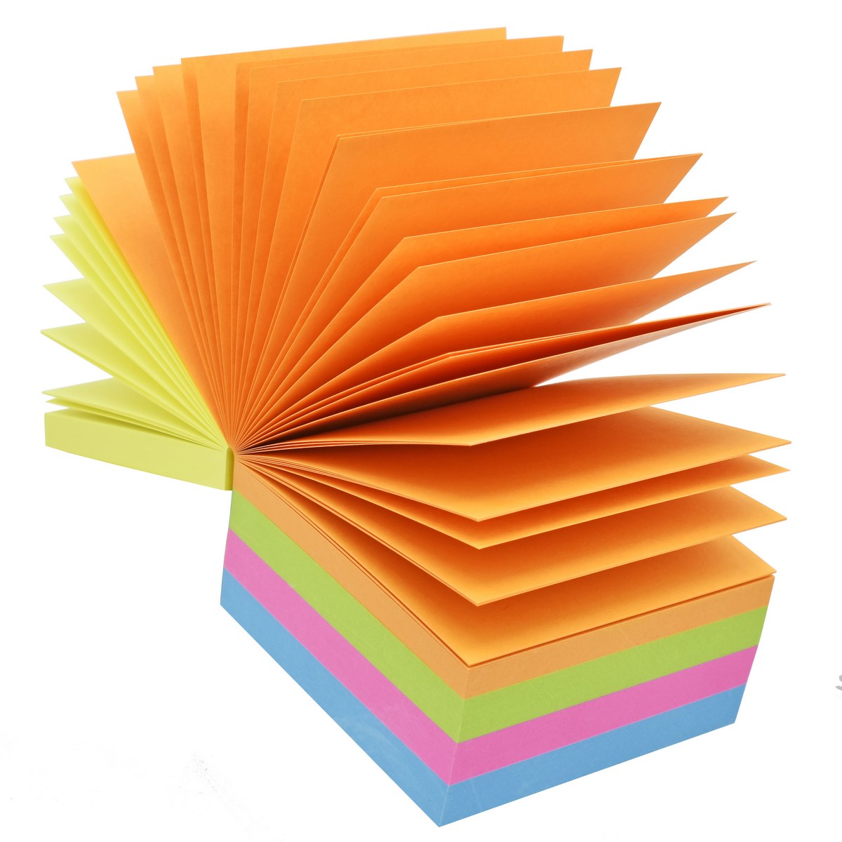 jags-mumbai Paper Jags Neon Color Paper Cube Pad 250 Sheets 3x3 Inch