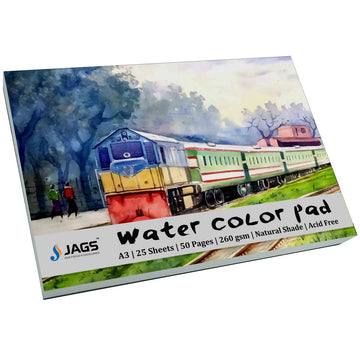 Jags Water Colour Pad A3 260gsm 25Sheets JWCPA300