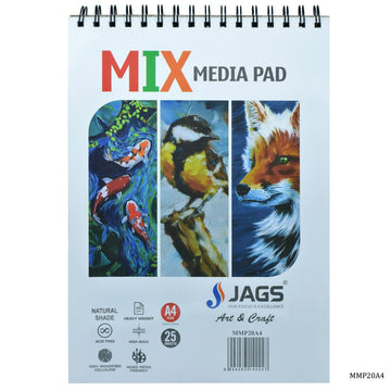 Mix Media Pad Pack Of 25 Sheets 250 Gsm A4 MMP20A4