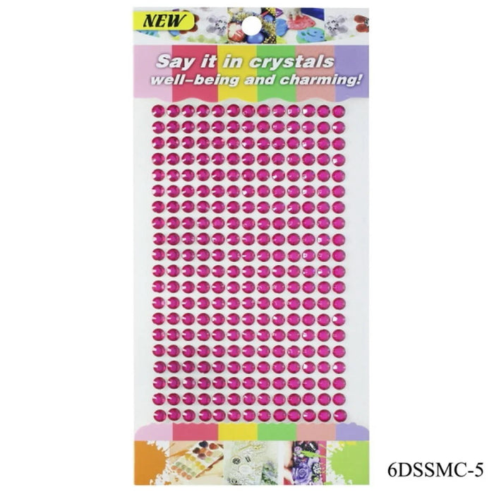 Rani pink Sticker Diamond 6mm - pack of 1