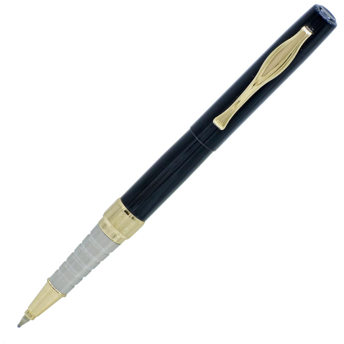 jags-mumbai Pen Ball Pen Mini Full Black Gold Clip I10