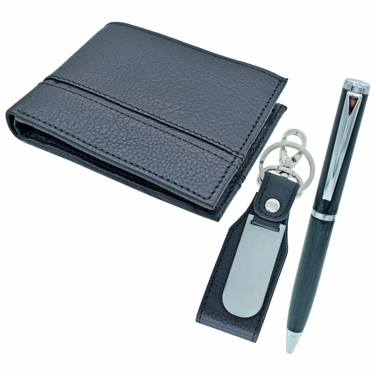 jags-mumbai Pen "Elegant Essentials: 3-in-1 Pen, Keychain, and Gents Wallet Gift Set"