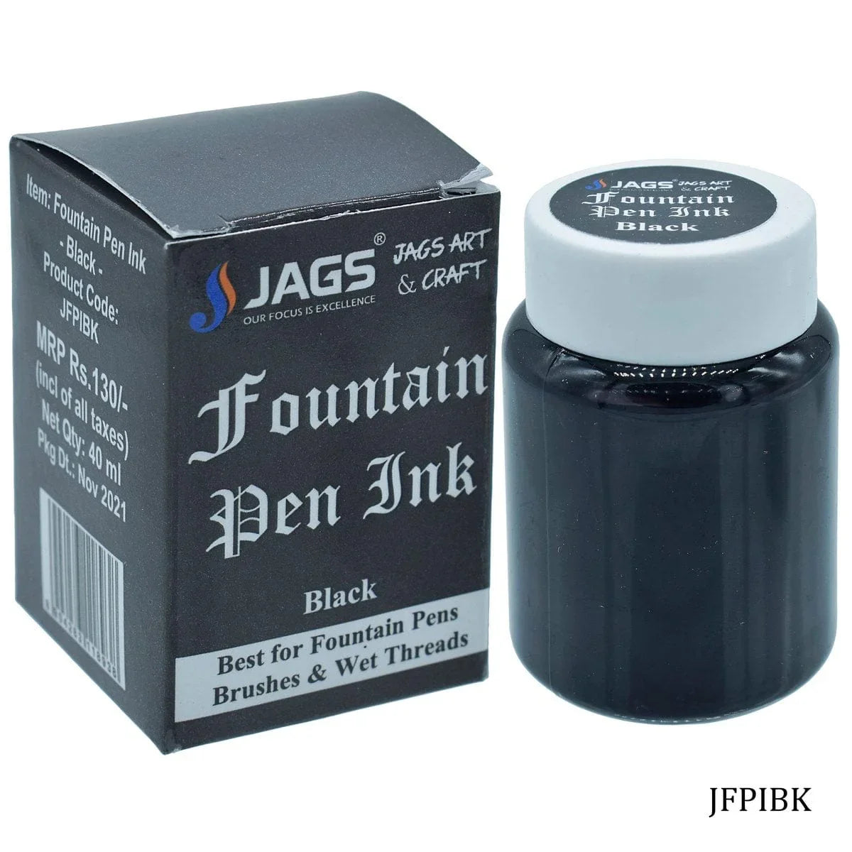 Pent Ink Fountain Pen Inks (40ML Black) – Inkarto