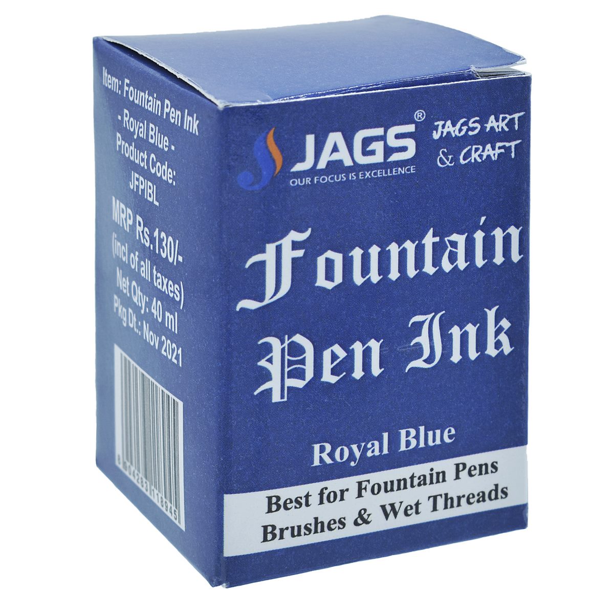 jags-mumbai Pen Fountain Pen Inks 40ML Royel Blue