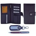 jags-mumbai Pen Gifts Set Keychain Pen Wallet Gents & Ladies Brown