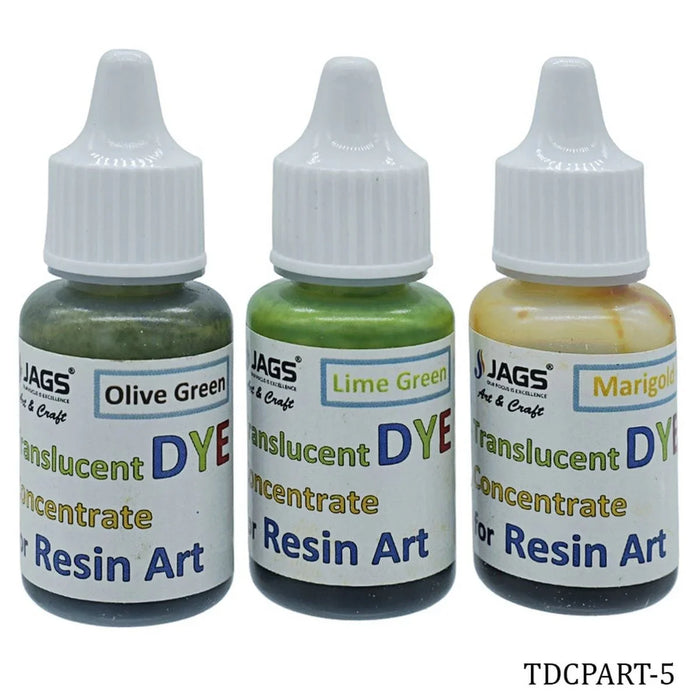 Jags Resin Ink Colours Transparent Effect Set Of 3Ps TDCPART-5