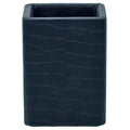 jags-mumbai Pen Stand Leather Pen Stand Square Crocodile Black Tumbler
