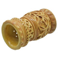 jags-mumbai Pen Stand Pen Stand Wooden Finish Round Flower Design