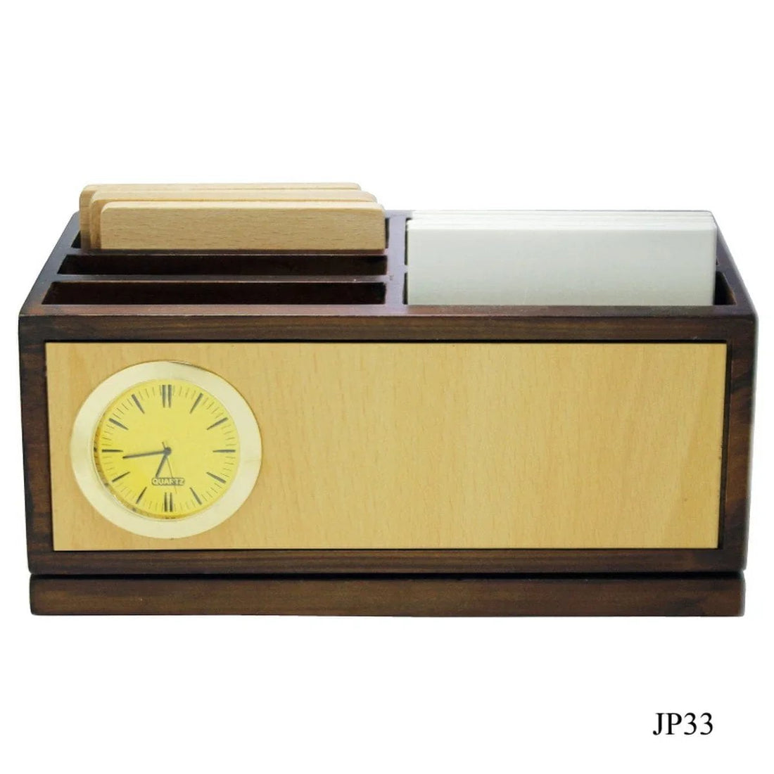 jags-mumbai Pen Stand Wooden Revolving Pen Stand With Coster JP33