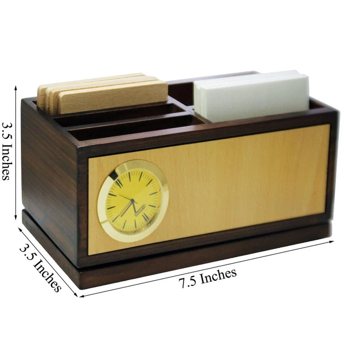 jags-mumbai Pen Stand Wooden Revolving Pen Stand With Coster JP33