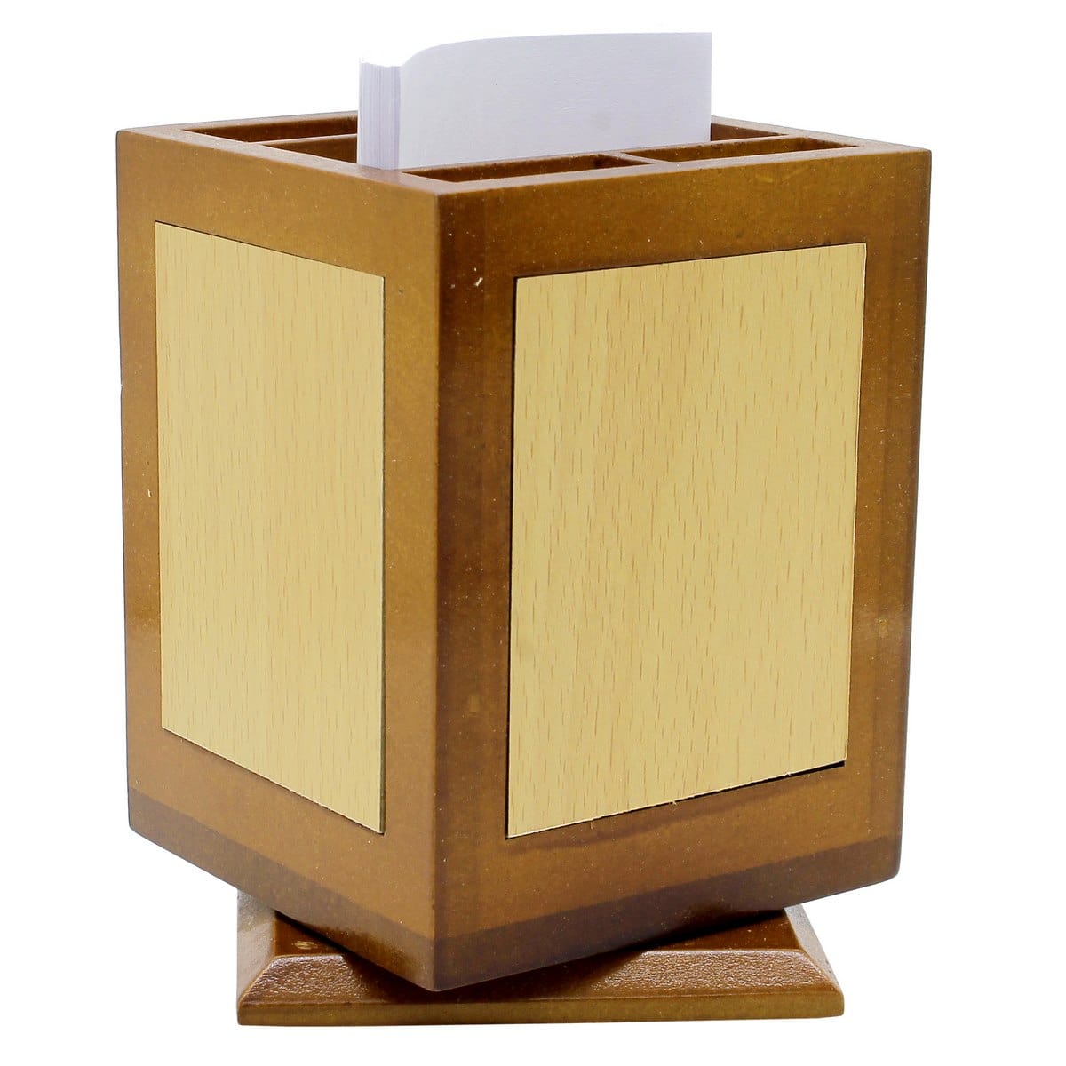 jags-mumbai Pen Stand Wooden Revolving Pen Stand With Watch JP37