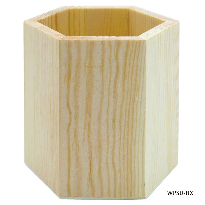 Decoupage Wooden Pen Stand  (size:10cmx8cm) Pack of 1