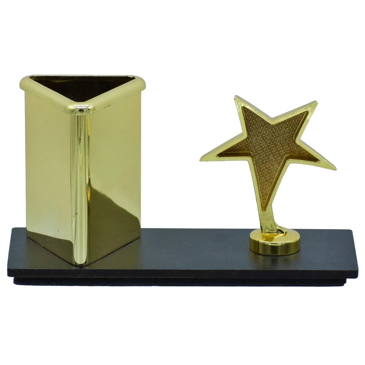 jags-mumbai Pen Stands Desktop Top Star With Pen Stand Gold